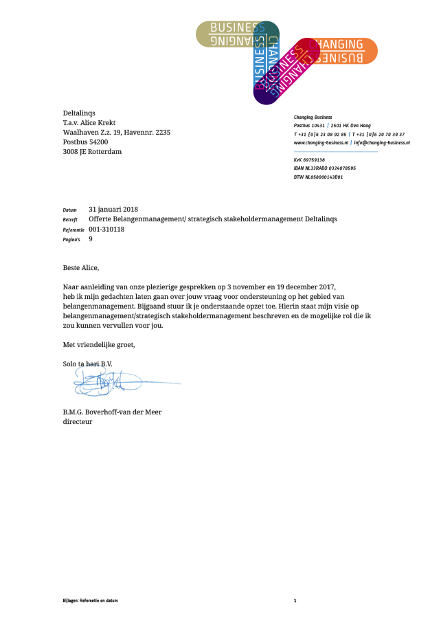 Correspondentiemateriaal